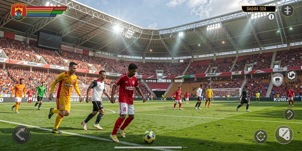 Tampilan grafis yang menakjubkan dalam DUNIA77.