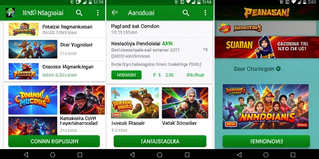 Tampilan karakter utama yang menarik.