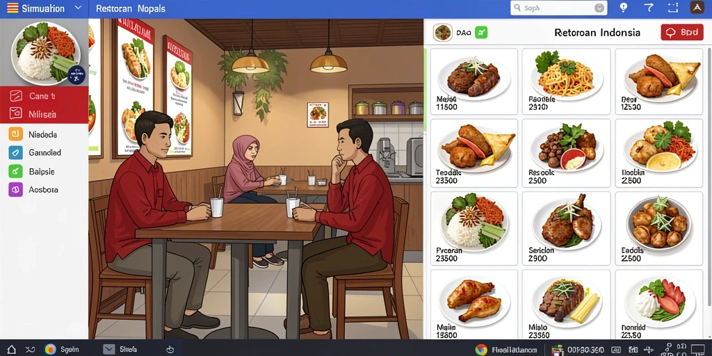 Tampilan antarmuka yang user-friendly.