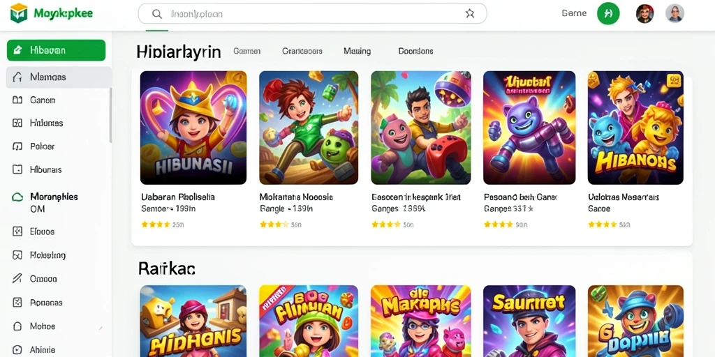 Screenshot menunjukkan antarmuka yang atraktif dan user-friendly.