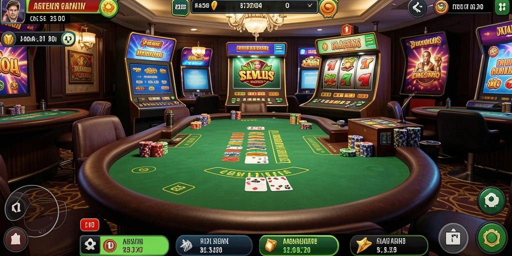 Tampilan gameplay yang menarik dan penuh warna.
