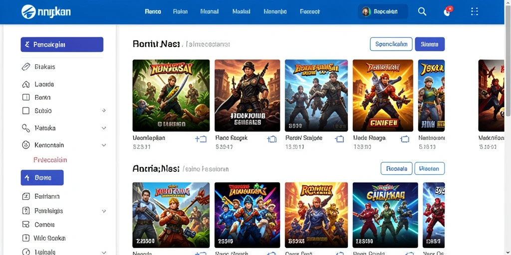 Screenshot yang menunjukkan level penuh tantangan.