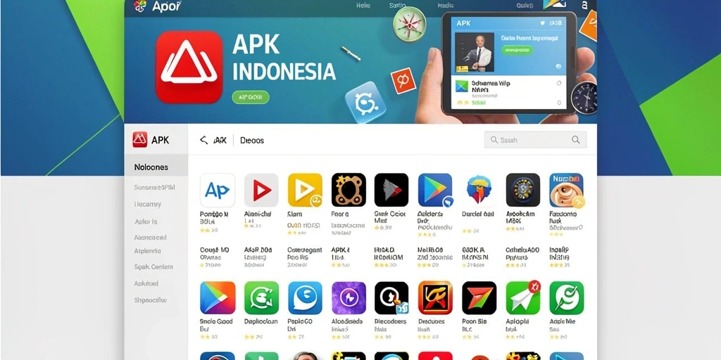 Menampilkan layar utama dengan berbagai kategori permainan.